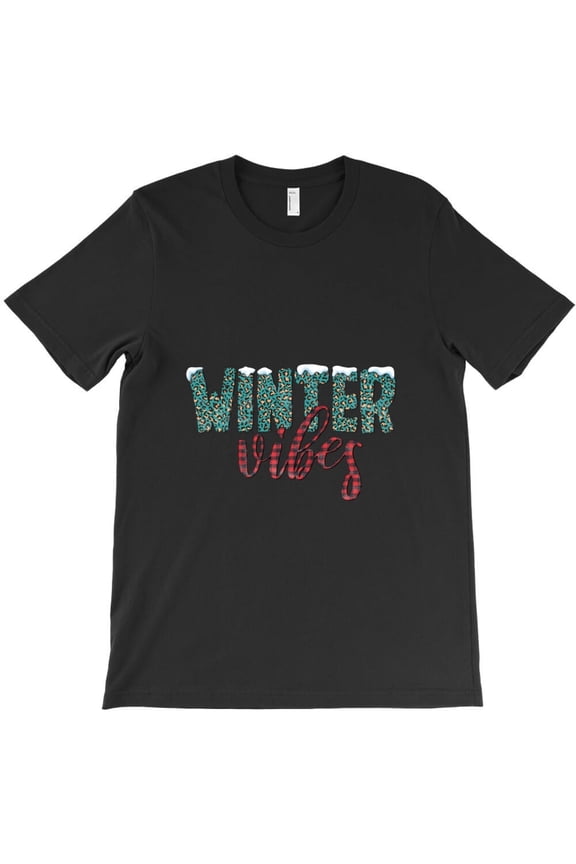 Winter Vibes Funny Holiday Cold Weather Graphic - Top Pick, H2936 T-Shirt, for Men and Women, Up to Size 5XL