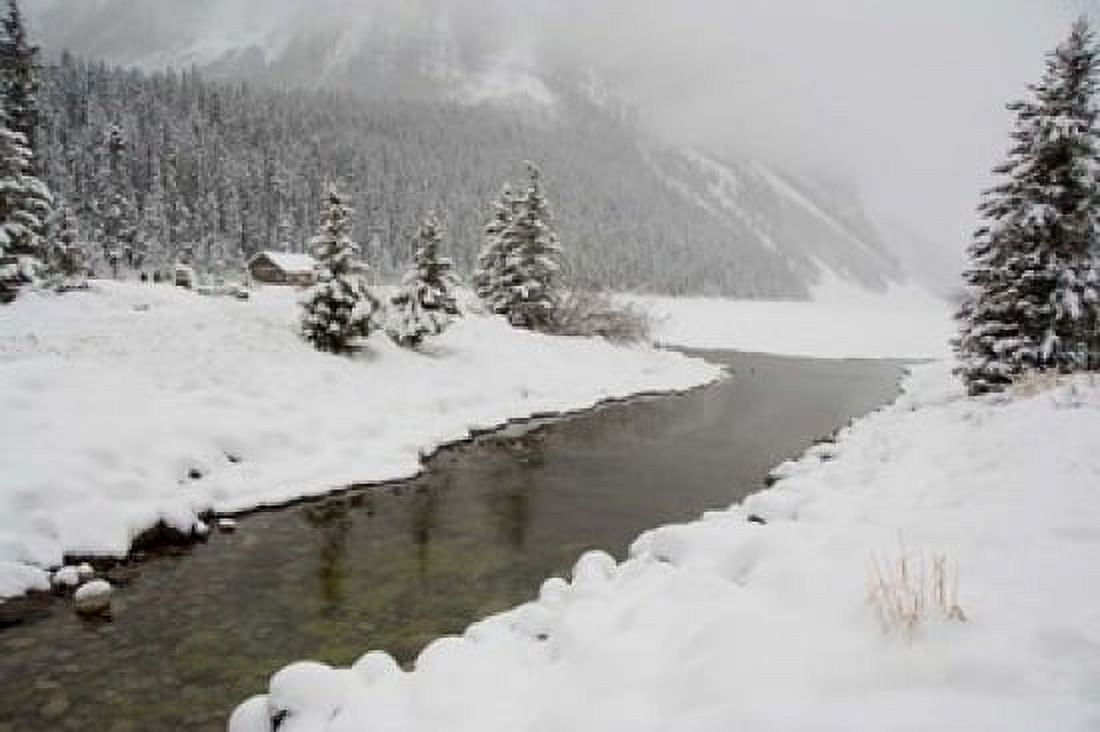 Winter Views Around Lake Louise Alberta Canada Canvas Art - Cindy Miller Hopkins DanitaDelimont (26 x 17)