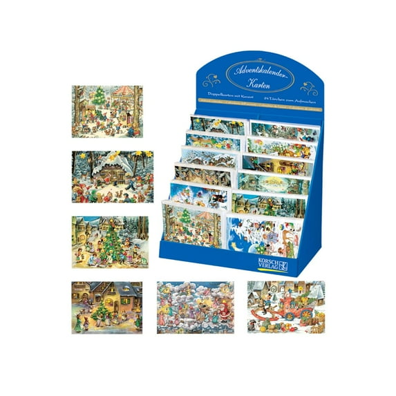 Alexander Taron Christmas Advent Cards - 6.75" - Set of 60