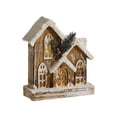 thumbnail image 1 of Winter Village Tabletop Decor with LED Lighted Wooden Christmas Houses,Mini Christmas Village Decorations for Home Desk Xmas Tree House and Ski Lodge Winter Wonderland Settings, 1 of 8