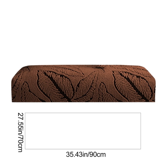 Winter Vintage High-End Sofa Cushion,35.5x27.5" Thickened Plush Sofa Seat Pad with Non-Slip Bottom, Fixed Cover Cloth for Living Room Decor, Soft Polyester Fabric，Easy to Clean