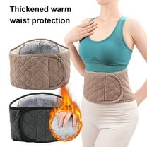 Winter Waist Warmer Adjustable 3 Layers Thick Cold Weather Men Women Thermal Plush Waist Back Brace Lumbar Support Belt Waistband Abdominal Protector Wrap