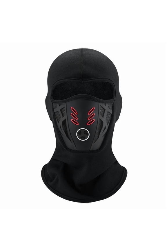 Winter Warm 5-in-1 Balaclava Full Face Mask, Windproof Breathable Mesh Ski Mask, Unisex One Size for Motorcycle Cycling Snowboarding, Cold Weather Outdoor Headwear Under Helmet