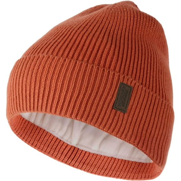 Winter Warm Beanie for Men Women, Fleece Lined Beanie Soft Warm Knit Hat Ski Stocking Cuffed Cap