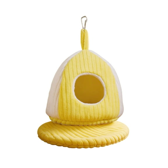 Winter Warm Bird Bed Hanging or Ground Placement Cozy Indoor Sleeping for Small Pet Animals Desktop