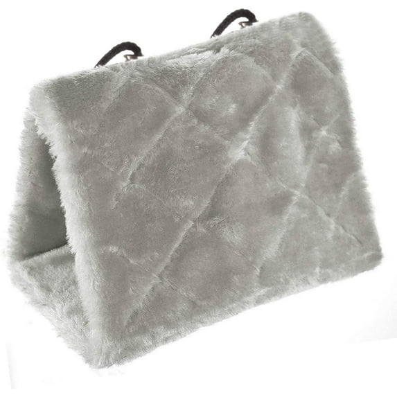 Winter Warm Bird Nest House ,Shed Hut Hanging Hammock Finch Cage ,Plush Fluffy Birds Hut Hideaway for Hamster Parrot Macaw Budgies ,3 Sizes