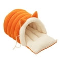 thumbnail image 1 of Winter Warm Cat Cave Bed for Indoor Cats, Enclosed Plush Pet Sleeping Pod with Non- Bottom, Machine Washable Calming Nest for Kittens and Small Dogs in Home Living Room, 1 of 5