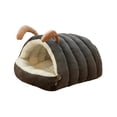 thumbnail image 1 of Winter Warm Caterpillar Cat Bed, Semi-enclosed Removable and Washable Pet Bed for Cats and Small Dogs, Foldable Soft Indoor Pet Nest, 1 of 5