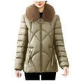 thumbnail image 1 of Winter Warm Coats for Womens Fashion Plus Size Casual Solid Color Long Sleeve Warm, 1 of 5