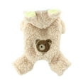 thumbnail image 1 of Winter Warm Dog Clothes Four Legs Coral Fleece Pet Puppy Coat Jacket Hooded Cute Dog Clothing for Small Medium Dogs Cats Chihuahua Pug Jacket, 1 of 7