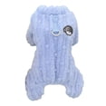 thumbnail image 1 of Winter Warm Dog Jumpsuit - Coral Fleece Four-Legged Pullover with Traction Ring, 1 of 8