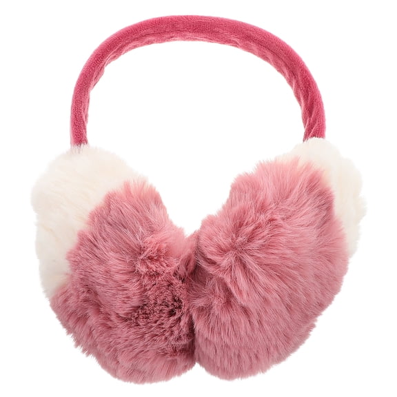 FONDOTIN Plush Earmuff Headband Warm Assorted Color Faux Wool Ear Protection