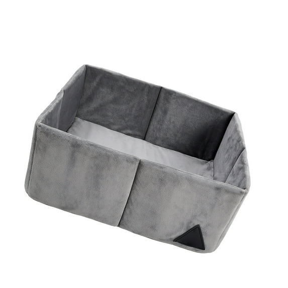 Winter Warm Foldable Cats Bed Breathable Polyester Kitten Nest Large Soft Velvets Thermal Cats House For Indoor Pet