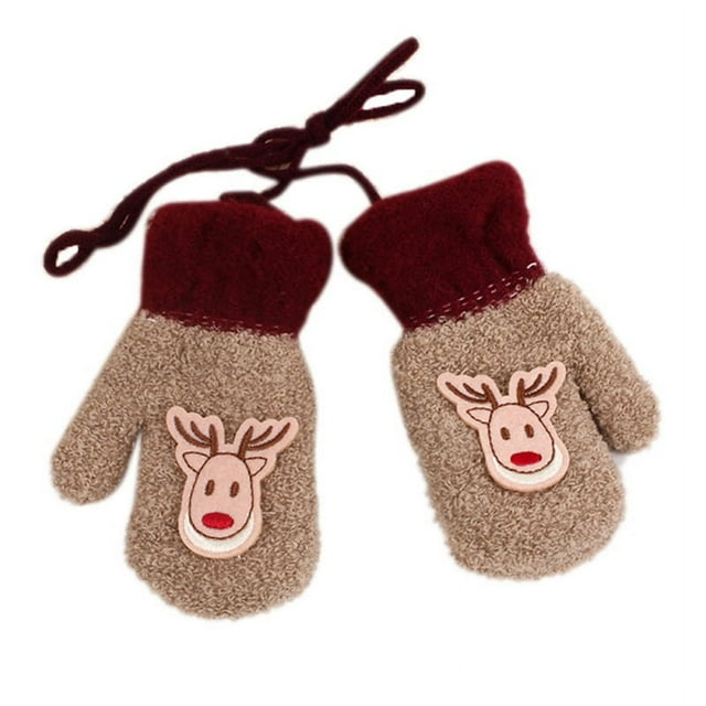 Winter Warm Fuzzy Fleece Gloves for Baby Boys Girls, Infant Toddler ...
