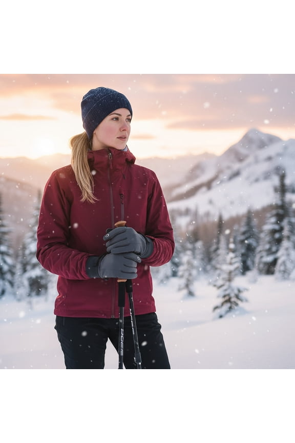 Winter Warm Gloves, Thickened Fleece Lined Gloves, Windproof Cold Resistant Gloves for Outdoor Activities Daily Commute, Soft and Comfortable for Chilly Weather, A, 1pair