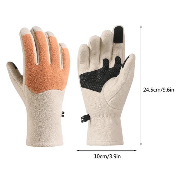 Winter Warm Gloves for Men | Fleece Lined Windproof Touchscreen Gloves | Thickened Outdoor & Driving Gloves | 1 Pair