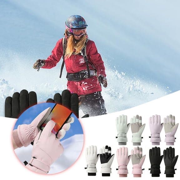 Winter Warm Gloves for Men Women, warm winter gloves,Touchscreen Cold Weather Gloves for Cycling Driving Hiking Running Working (#017 White)