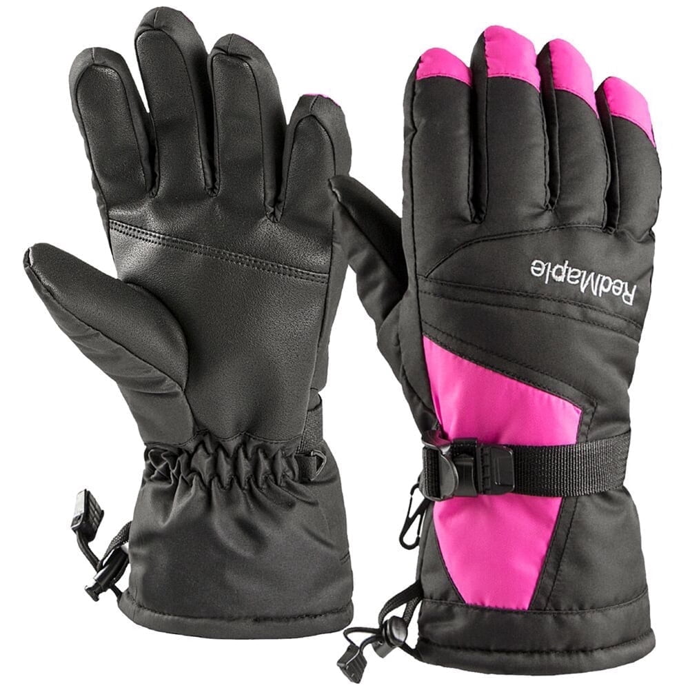 FREEYOKA Winter Warm Gloves for Women- Waterproof Snowboard Ski Gloves Breathable Windproof for Skiing Riding Snowboarding Hiking Fuchsia