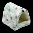 thumbnail image 1 of Winter Warm Hamster Bed Playing Soft Hamster Hammock Sleeping Bed Cute Small Animals Nest Hanging Home Resting for Guinea Degu Drawl Hedgehog Blue 14x12cm, 1 of 4