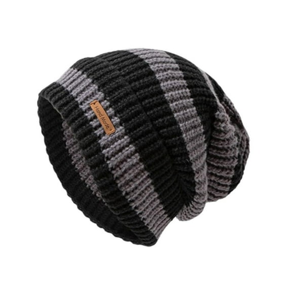 Winter Warm Hats For Women Stacking Knitted Bonnet Caps Soft Woolly Thermal B9