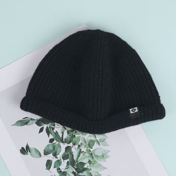 Winter Warm Hats For Women With Thick Fleece Cold Proof and Ear Protecting Slimming Knitted Wool Hats Beanies Hat