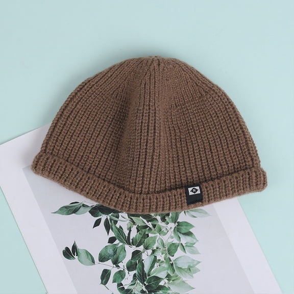 Winter Warm Hats For Women With Thick Fleece Cold Proof and Ear Protecting Slimming Knitted Wool Hats Beanies Hat