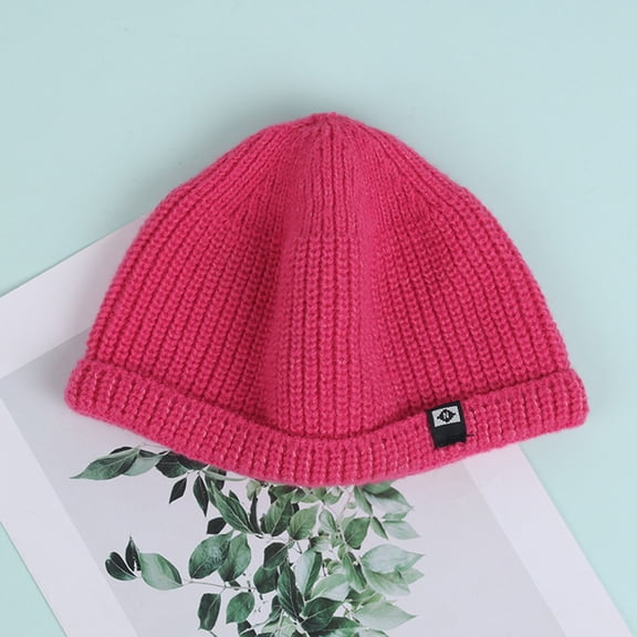 Winter Warm Hats For Women With Thick Fleece Cold Proof and Ear Protecting Slimming Knitted Wool Hats Beanies Hat
