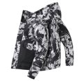 thumbnail image 1 of Winter Warm Hooded Mens Down Jacket Coats Thermal Insulated Outerwear Floral Printed for Cold Weather Windproof with Detachable Hood A-Black L, 1 of 4