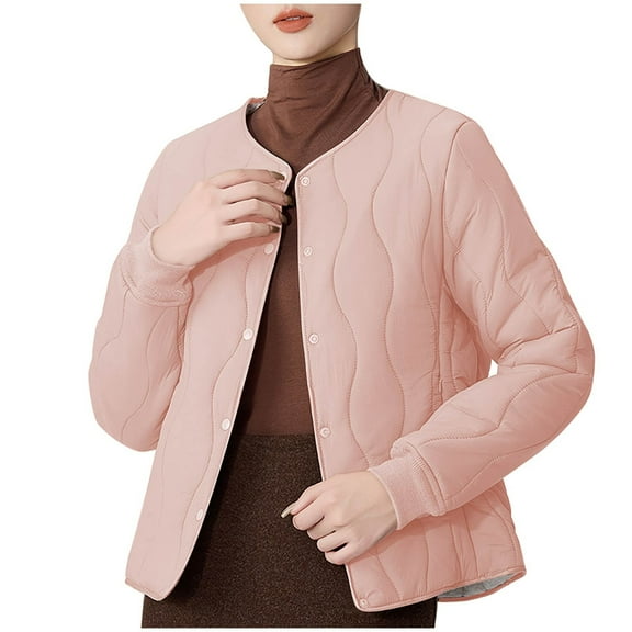 Winter Warm Jackets For Women Casual Long Sleeved Solid Color Loose Coats Jackets L-5XL