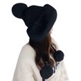 thumbnail image 1 of Winter Warm Knit Hats for Women Pompom Ushanka Trapper Cap with Ear Covers, 1 of 4