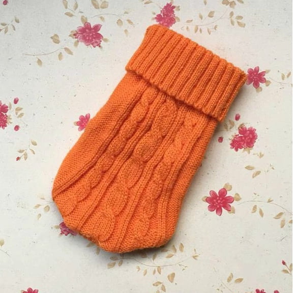 Winter Warm Knitted Dog Sweater Soft Pet Clothing Cozy Puppy Apparel For Small Cats And Dogs