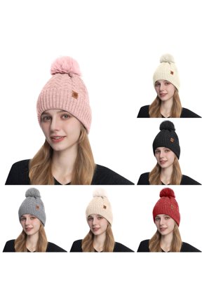 Winter Warm Knitted Hat for Lined Thermal Ear Cold Weather Mad Hat Women Flapjack Hat Whiplash Hat Hat Mens Winter Hats Men Christmas Hat down Hats for Men Womens Winter Clothes Blusher Hat