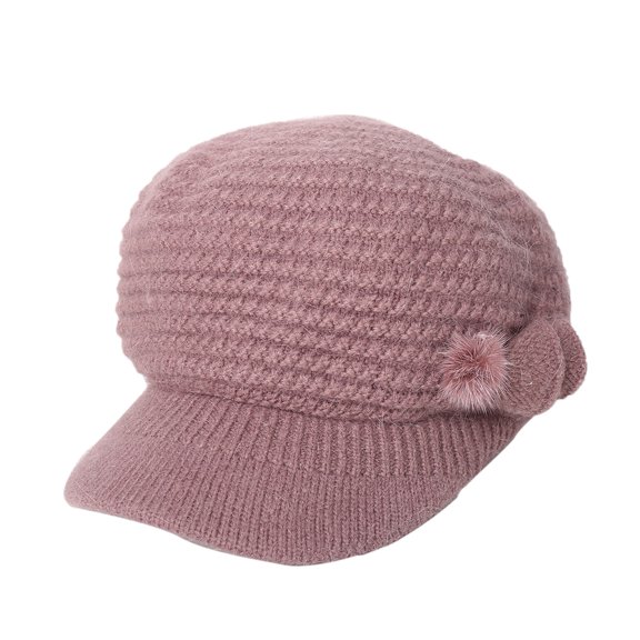 Winter Warm Knitted Plain Dyed Colorful Hat Letter Charm Custom Knit Hat For Women