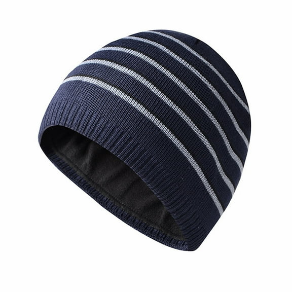 Winter Warm Knitting Hats Plain Skull Beanie Cuff Toboggan Knit Cap for Women Men