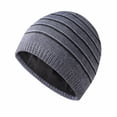 thumbnail image 1 of Winter Warm Knitting Hats Plain Skull Beanie Cuff Toboggan Knit Cap for Women Men, 1 of 4
