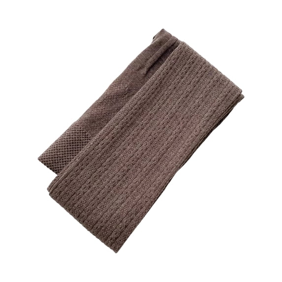 A Continuous Resource Winter Warm Leggings Combed Cotton Cable Knitted Tights with a Footed ...