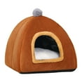 thumbnail image 1 of Winter Warm Pet Bed Cozy Cat Dog Tent Thickened Soft Indoor Outdoor Enclosure Comfortable Small Puppy Shelter For Pet Lovers, 1 of 8