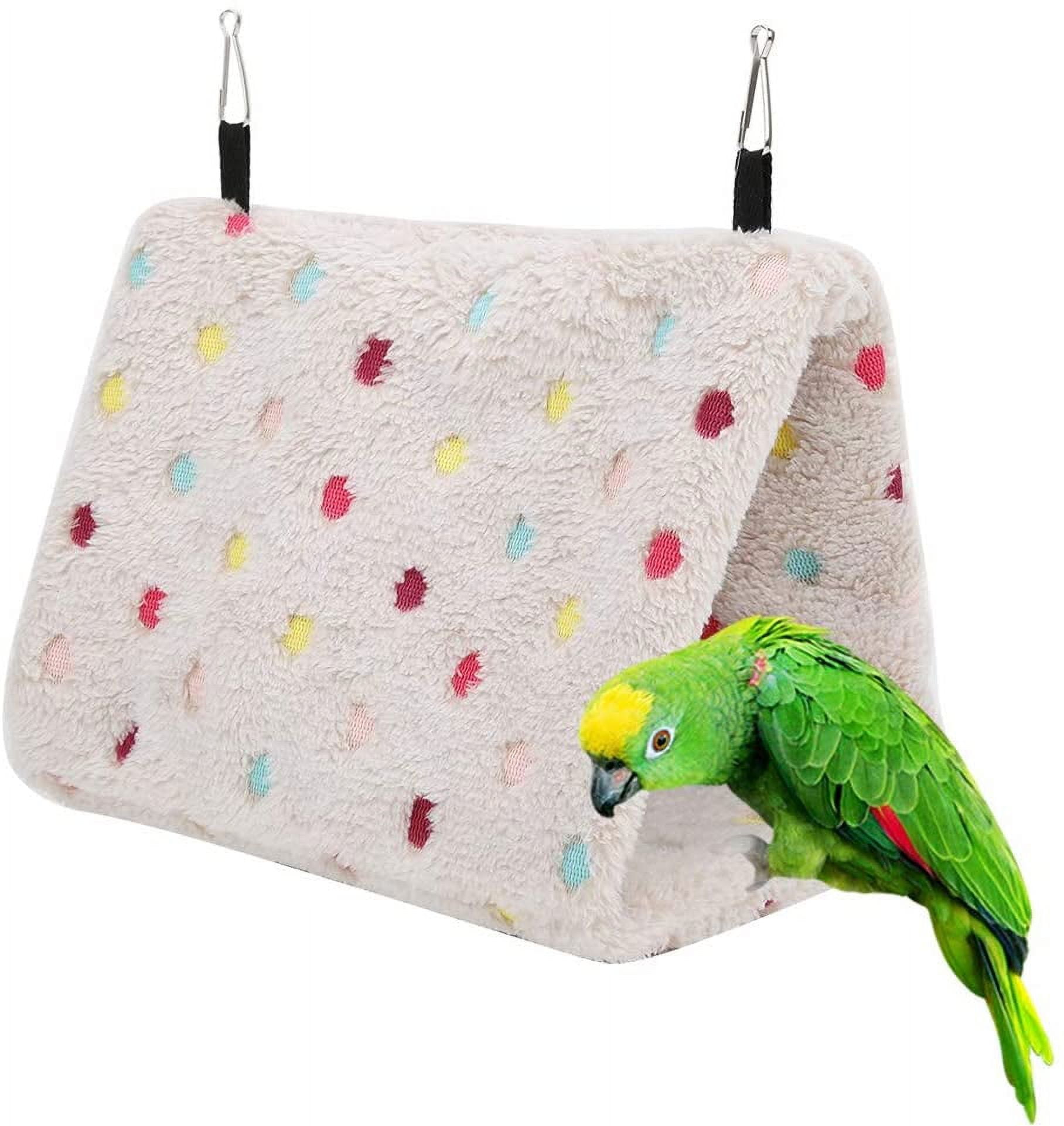Winter Warm Plush Bird Nest Hammock Hamster Hanging Bed Cave Cage for