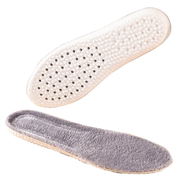 Winter Warm Plush Insoles Archs Support Soft Feet Insoles Boot Inserts Cushions Shock-absorbing Breathable Shoes Pad