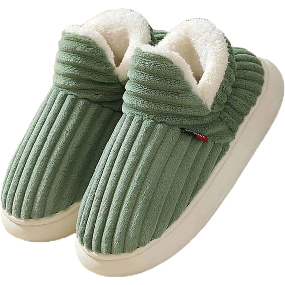 Winter Warm Plush Unisex Slipper Booties - Anti-Slip Thick Sole, Cozy Indoor & Outdoor