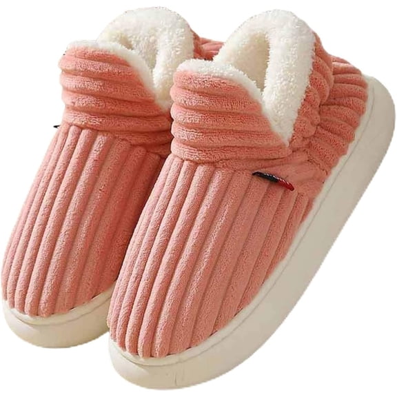 Winter Warm Plush Unisex Slipper Booties - Anti-Slip Thick Sole, Cozy Indoor & Outdoor