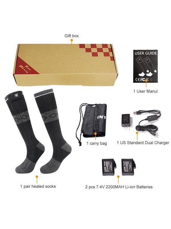 Winter Warm Rechargeable Electric Ski Heating Stockings
