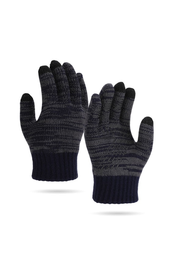 Winter Warm Running Gloves Women Men,Thin Lightweight Liner Gloves for Ski,Snow,Hiking,Driving,Camping,Cycling Gift for Women Men,Christmas Gifts for Lover(8.3Inch,Navy)