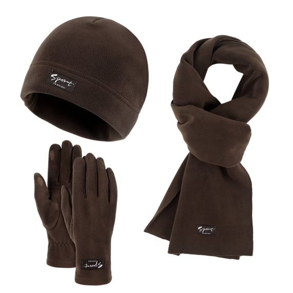 Winter Warm Scarf Screen Gloves Men And Women Fashion Comfortable Outdoor Three In One Suit Unisex