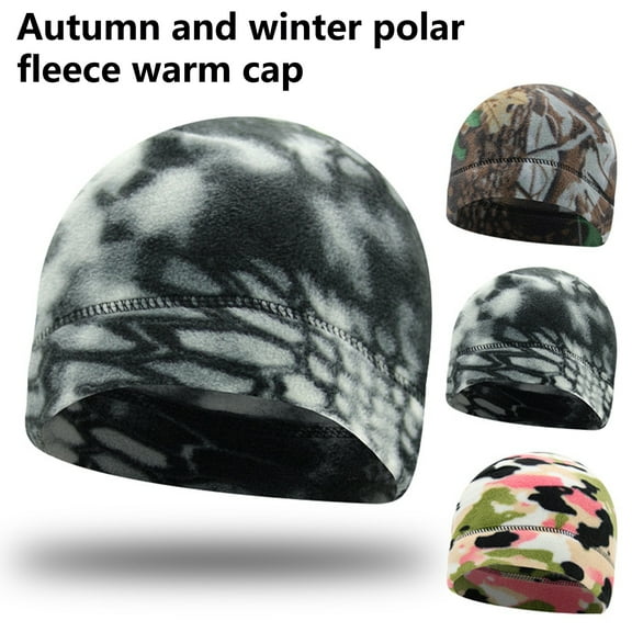 Winter Warm Skull Cap Soft Polar Fleece Beanie Hat Thick Windproof Watch Cap Skiing Outdoor Cap for Men Women