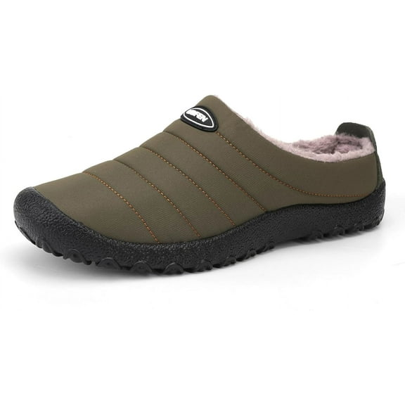 Winter Warm Slippers for Men and Women - Cozy Fuzzy Plush Lining, Slip-On Comfort with Anti-Slip Rubber Sole for Indoor & Outdoor Use