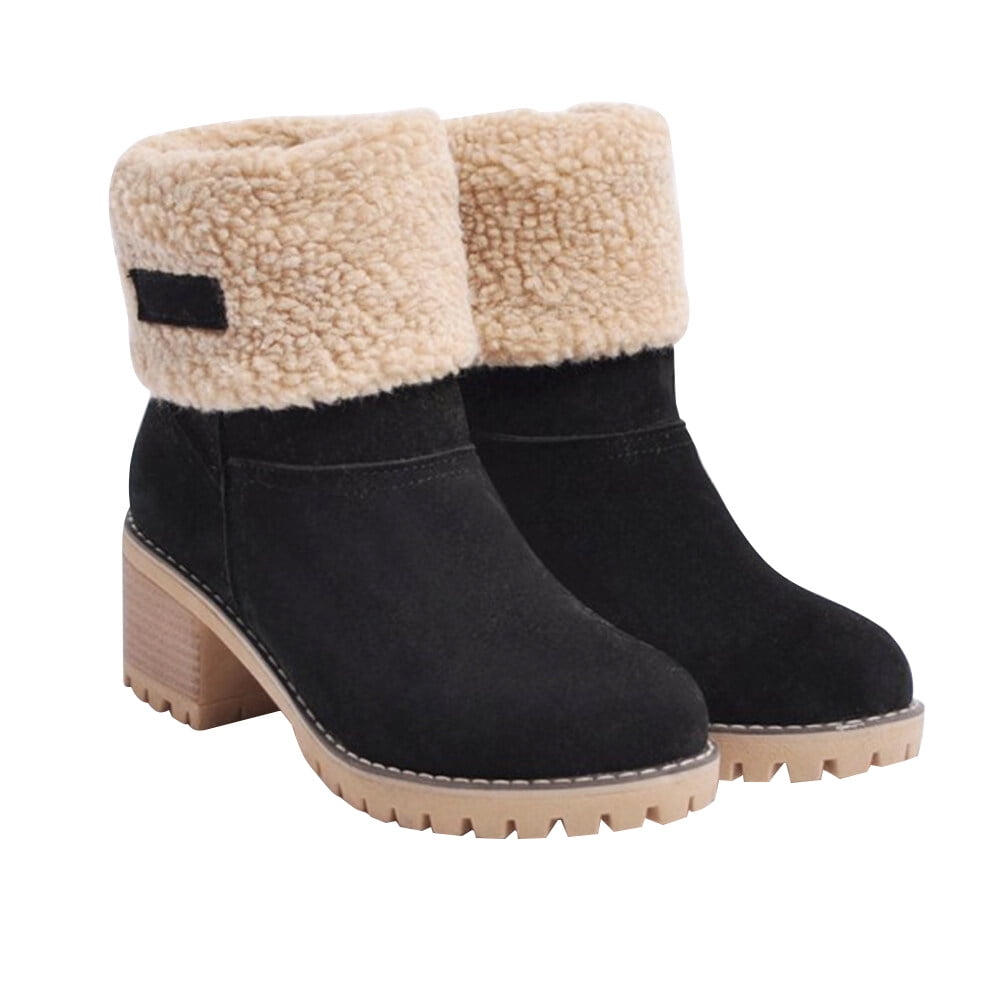 Winter Warm Snow Flocking Shoes Fashion Dual Boots for Women Girls