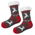 thumbnail image 1 of Winter Warm Socks Winter Thickened Velvet Unisex Long Christmas Cartoon Deer Floor Socks Winter Warm Socks, 1 of 1