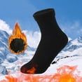 thumbnail image 1 of Winter Warm Thermal Socks For Men Women Extra Thick Insulated Heated Crew Boot Socks For Extreme Cold Weather, Black, 1 of 8