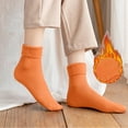 thumbnail image 1 of Winter Warm Thermal Socks for Men Women Extra Thick Insulated Heated Crew Boot Socks for Extreme Cold Weather Orange One Size, 1 of 8